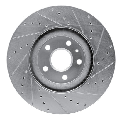 R1 Concepts R1 13-19 Buick Regal Front Left Drilled & Slotted Silver Brake Rotor
