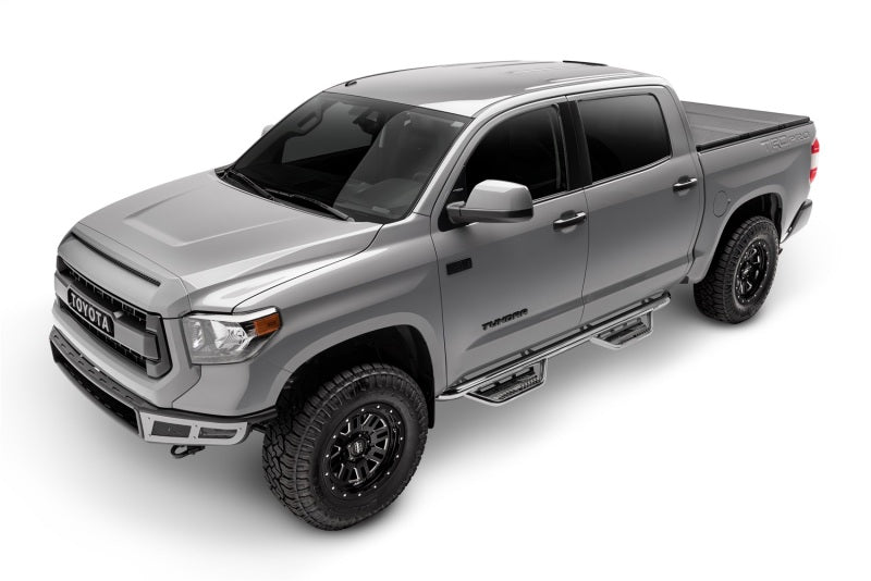 N-Fab 2022 Toyota Tundra CrewMax (All Beds) SRW Podium SS - Cab Length - 3in - Polished SS