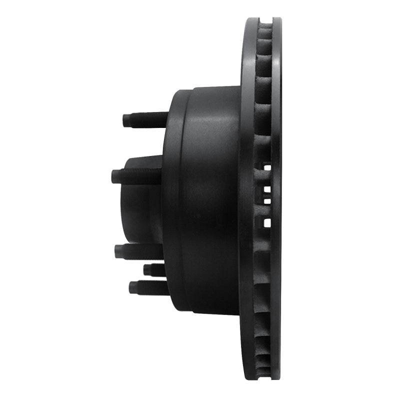 R1 Concepts R1 95-07 Ford E-150 Econoline Front Right Drilled & Slotted Black Brake Rotor