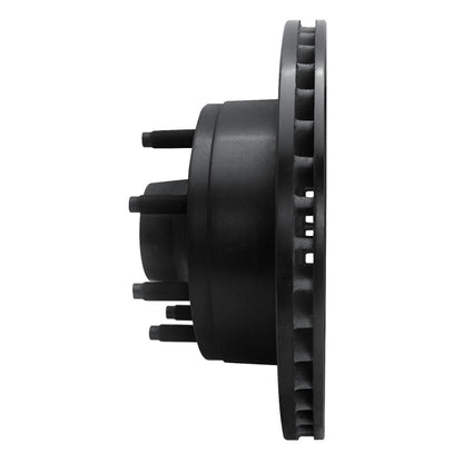 R1 Concepts R1 95-07 Ford E-150 Econoline Front Right Drilled & Slotted Black Brake Rotor