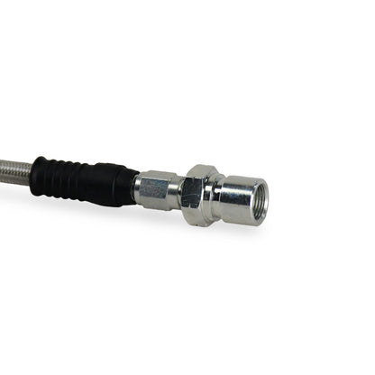Baer Brakes 23in Long Braided Hose Set w/ 3AN Female Straight x 10mm 20 Degree Banjo Ends