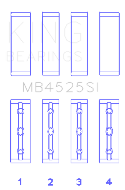 King Engine Bearings Toyota 2GR-FE Main Bearing Set