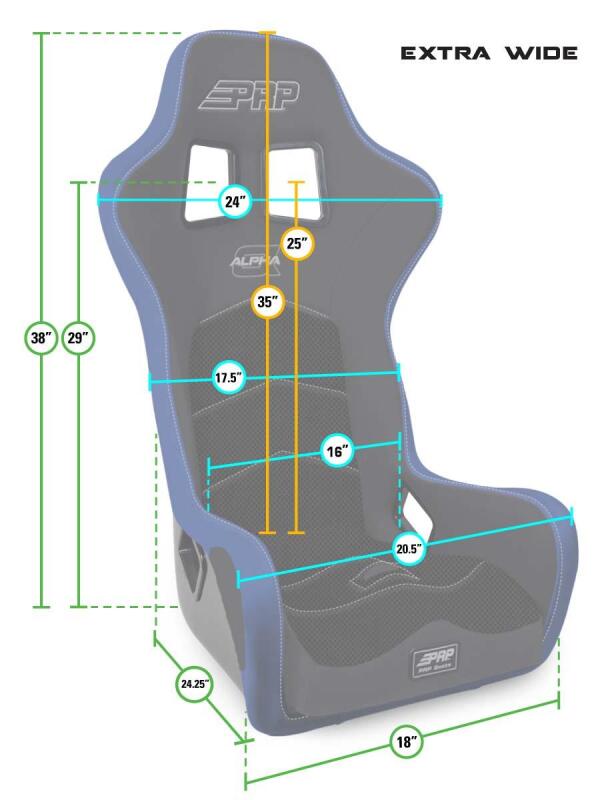 PRP Seats PRP Alpha Composite Seat/Extra Wide