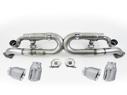 AWE Tuning Porsche 991 SwitchPath Exhaust for PSE Cars Chrome Silver Tips