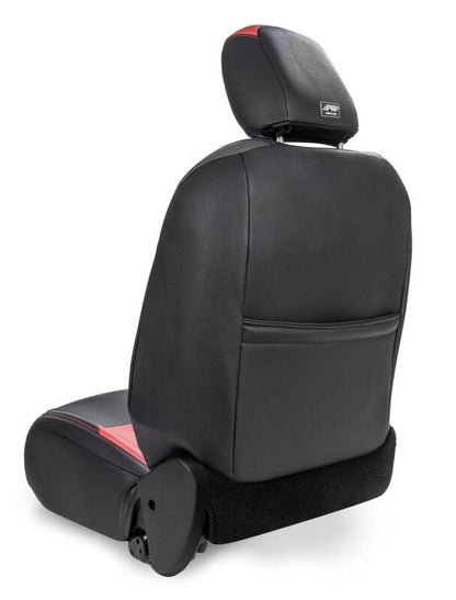 PRP Seats PRP 2018+ Jeep Wrangler JL/2 door/ Non-Rubicon Front Seat Covers (Pair) - Black/Red