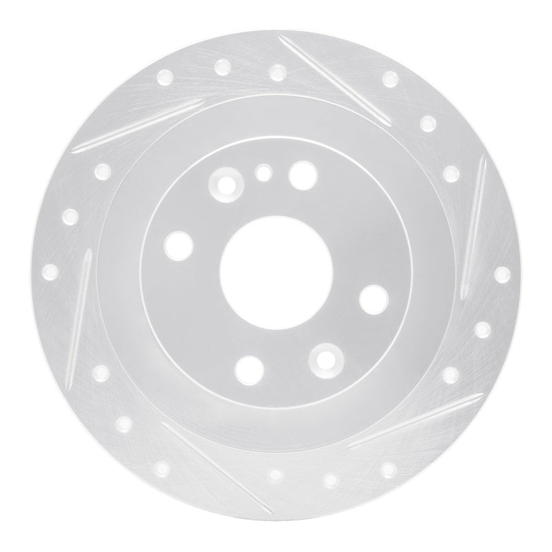 R1 Concepts R1 13-24 Fiat Mobi (Mexico) Front Right Drilled & Slotted Silver Brake Rotor
