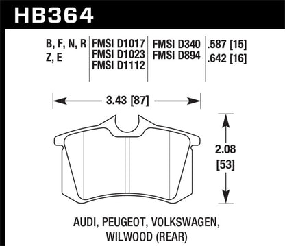 Hawk Performance Hawk HPS Street Brake Pads
