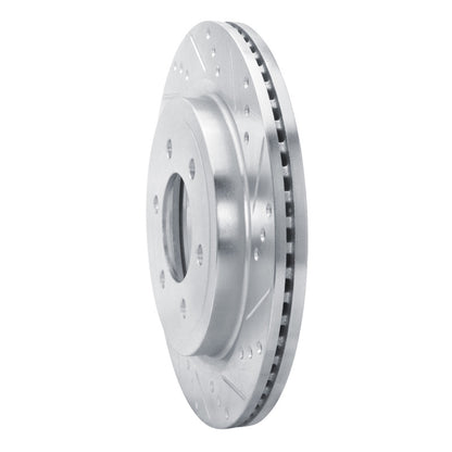 R1 Concepts R1 18-21 Ford F-150 4WD Rear Right Drilled & Slotted Silver Brake Rotor