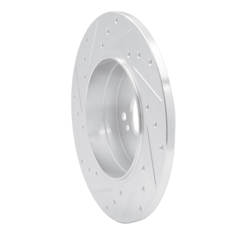 R1 Concepts R1 98-03 Mercedes-Benz E320 Rear Right Drilled & Slotted Silver Brake Rotor