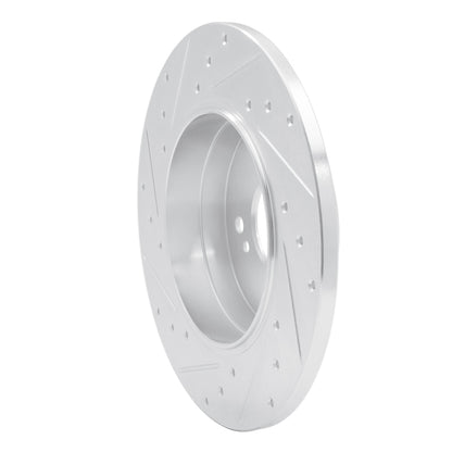R1 Concepts R1 98-03 Mercedes-Benz E320 Rear Right Drilled & Slotted Silver Brake Rotor