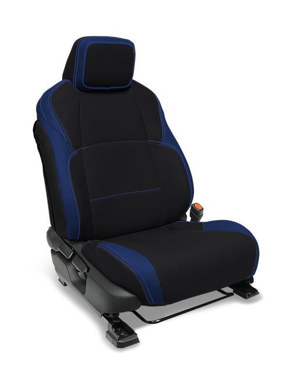PRP Seats PRP 2024 Toyota Tacoma Front Seat Covers - Black and Blue (Pair)