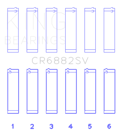King Engine Bearings Audi ABS, CDTA, CKVC, CEZA Sputter Replacement Bearing Set