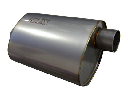 Kooks Headers Kooks 2.5in. Oval Center/Offset Muffler 12in. Long Body Stainless Steel