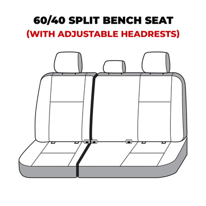Covercraft 21-23 Chevrolet Tahoe Polycotton SeatSaver Custom Third Row Seat Covers - Tan