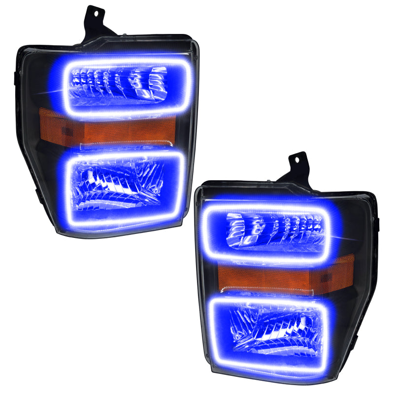 ORACLE Lighting Oracle 08-10 Ford F250/350 LED HL - Black - ColorSHIFT