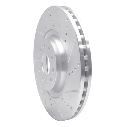 R1 Concepts R1 2012-2025 Audi TTS Quattro Front Right Drilled & Slotted Silver Brake Rotor