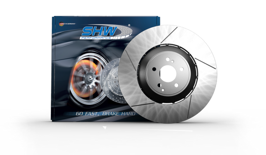 SHW Performance SHW 17-20 Porsche Panamera 4 3.0L w/20in Whl w/o Ceramic Brake Right Rear Slot LW Rotor (971615602G)
