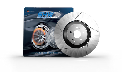 SHW Performance SHW 05-17 Subaru WRX STi 2.5L Front Drilled-Slotted Lightweight Brake Rotor (26300FE070)
