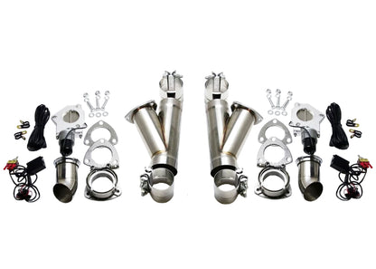Granatelli Motor Sports Granatelli 2.25in Stainless Steel Electronic Dual Exhaust Cutout w/Slip Fit & Band Clamp