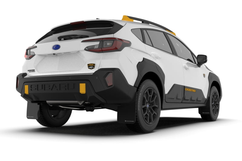 Rally Armor 24-26 Subaru Crosstrek (Wilderness Only) Black UR Mud Flap W/Grey Logo-No Drilling Req