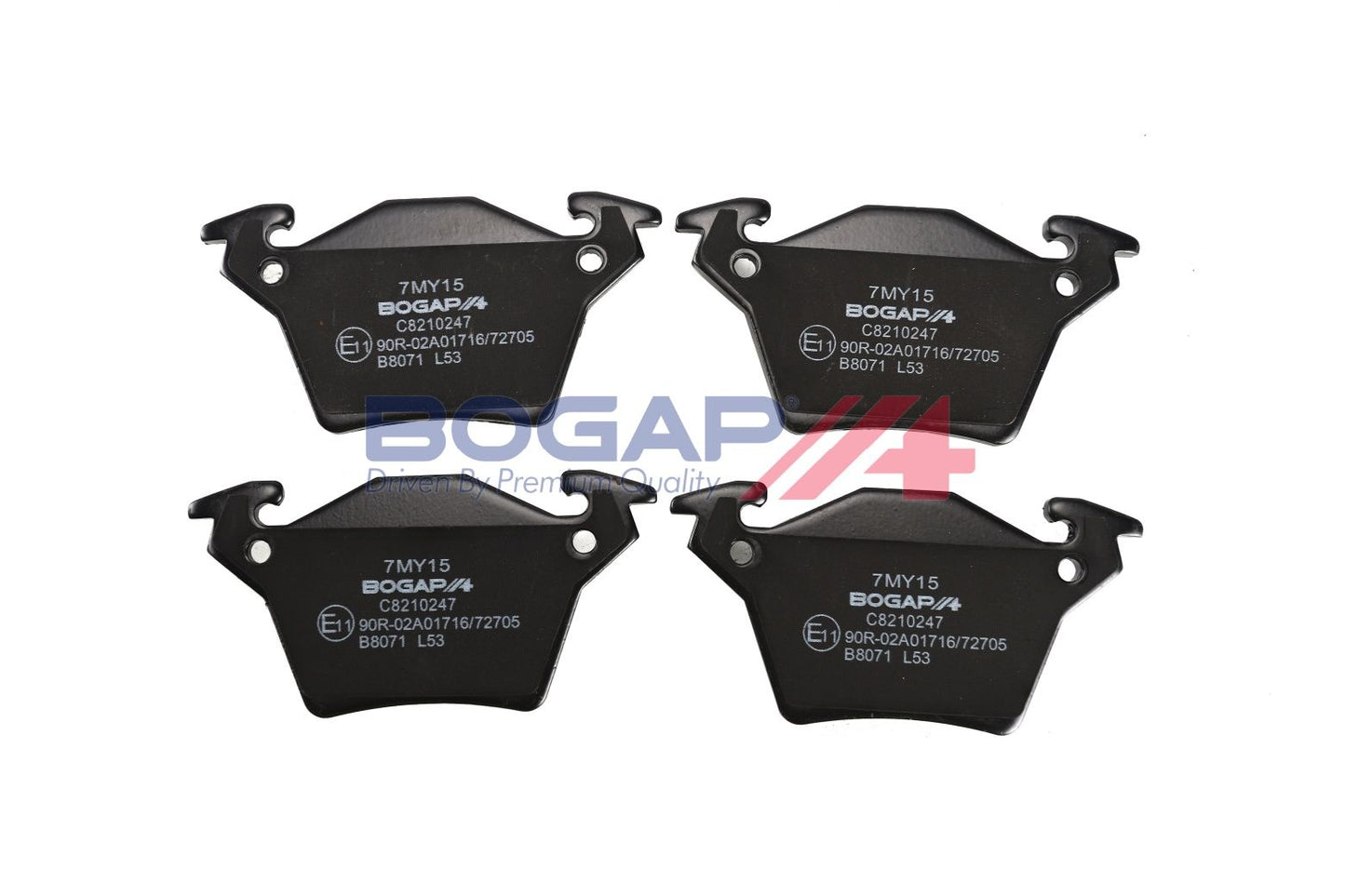 BOGAP C8210247 Brake Pad Set, Disc Brake