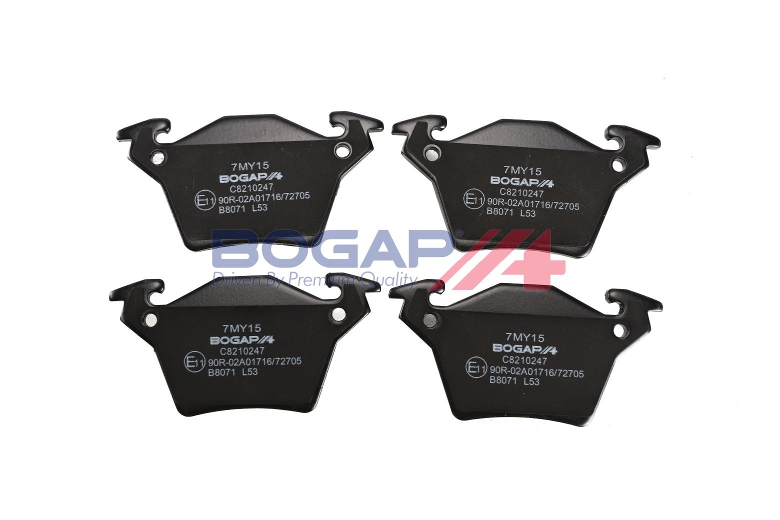 BOGAP C8210247 Brake Pad Set, Disc Brake