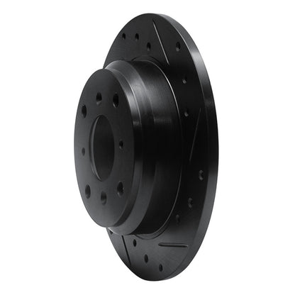 R1 Concepts R1 87-90 Acura Legend Rear Right Drilled & Slotted Black Brake Rotor