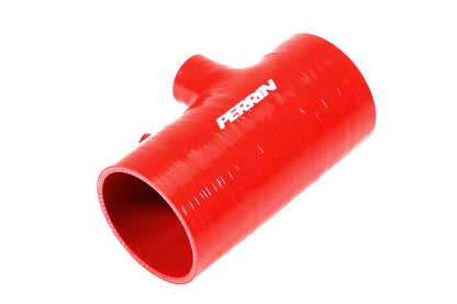 Perrin Performance PERRIN 22-26 Subaru WRX / 20-25 LGT & OBXT Turbo Inlet Hose w/Turbo Adapter Flange (Short) - Red