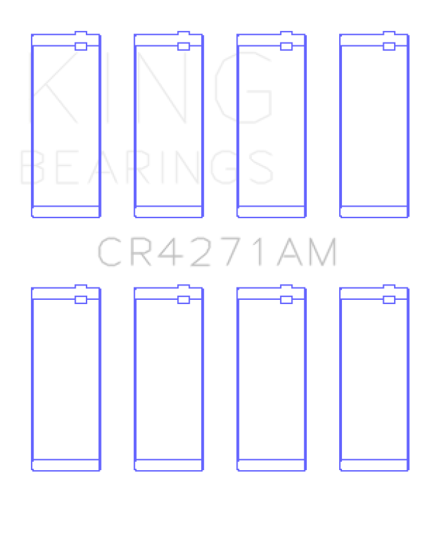 King Engine Bearings 1/95-12/09 Chrysler/ 1/02-12/06 Jeep 148CI 2.4L L4 (Size 0.5) Rod Bearing Set