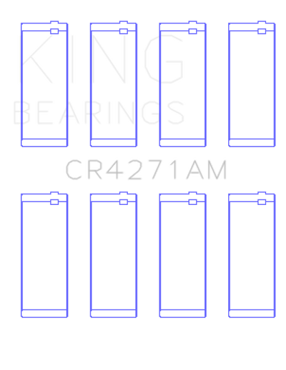 King Engine Bearings 1/95-12/09 Chrysler/ 1/02-12/06 Jeep 148CI 2.4L L4 (Size 0.5) Rod Bearing Set