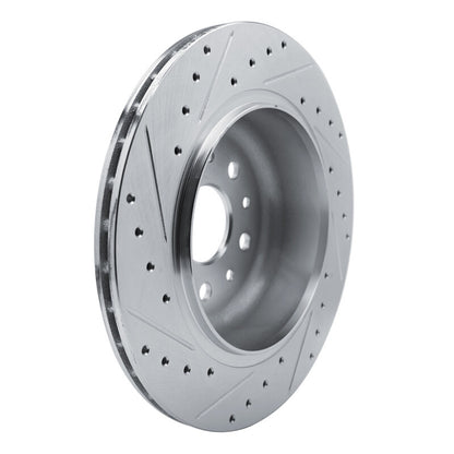 R1 Concepts R1 20-25 Jeep Gladiator Rear Right Drilled & Slotted Silver Brake Rotor