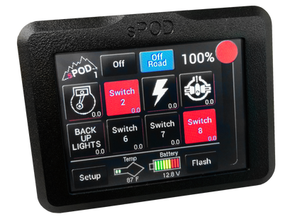 sPOD 8 Circuit Systems Add-On Touchscreen