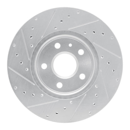 R1 Concepts R1 10-25 Buick ALLURE Front Right Drilled & Slotted Silver Brake Rotor