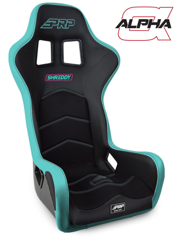 PRP Seats PRP Shreddy Alpha Composite Seat- Black/Teal