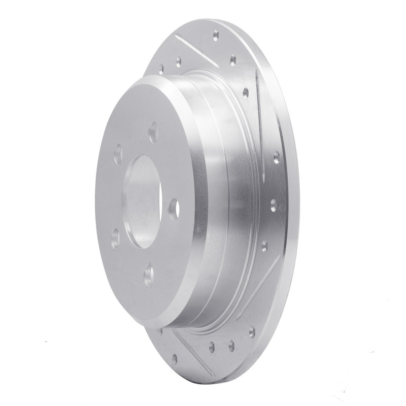 R1 Concepts R1 93-98 Jeep Grand Wagoneer Rear Right Drilled & Slotted Silver Brake Rotor