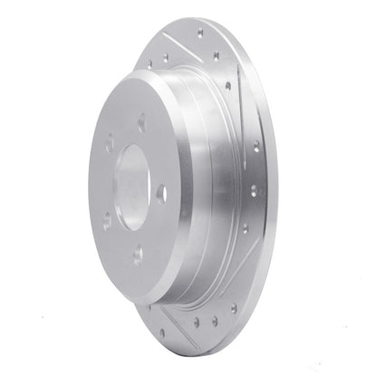 R1 Concepts R1 93-98 Jeep Grand Wagoneer Rear Right Drilled & Slotted Silver Brake Rotor