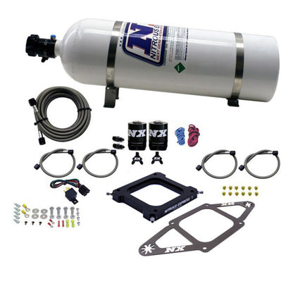 Nitrous Express 4500 Assassin Plate Pro Power Nitrous Kit (100-500HP) w/15lb Bottle