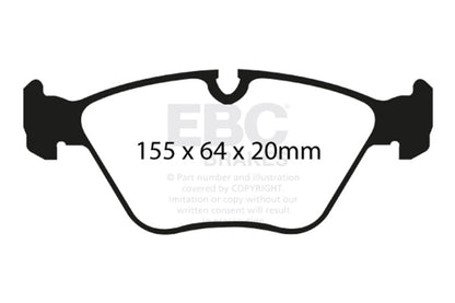 EBC 04-06 BMW X3 2.5 (E83) Greenstuff Front Brake Pads