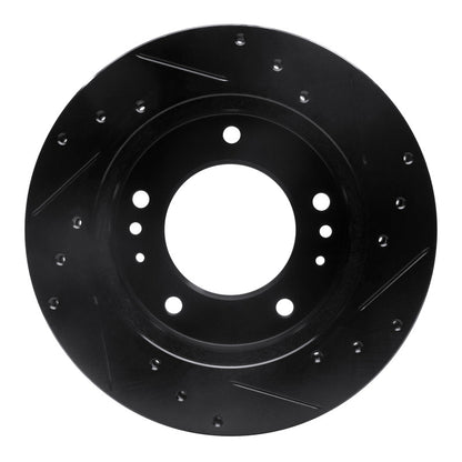 R1 Concepts R1 95-02 Kia Sportage (USA/Canada) Front Left Drilled & Slotted Black Brake Rotor