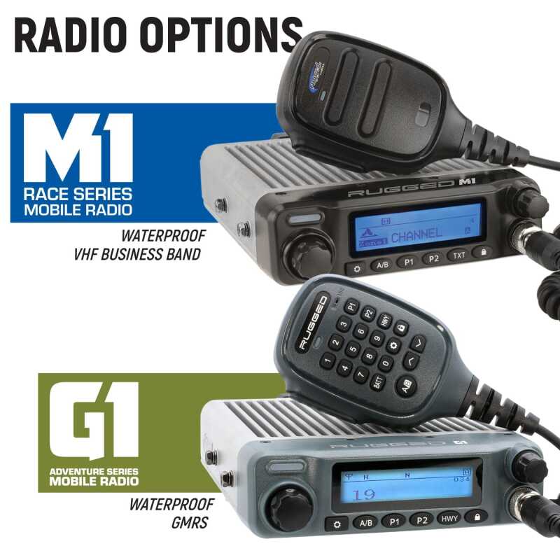 Rugged Radios Honda Talon Complete Comm Kit w/ BT Intercom 2-Way Radio 696 PLUS / M1 VHF Bus Band