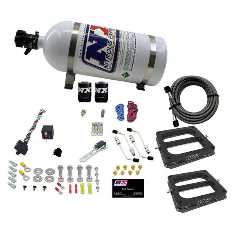 Nitrous Express Dual Dom/Alc Nitrous Kit (100-500HP) w/5lb Bottle