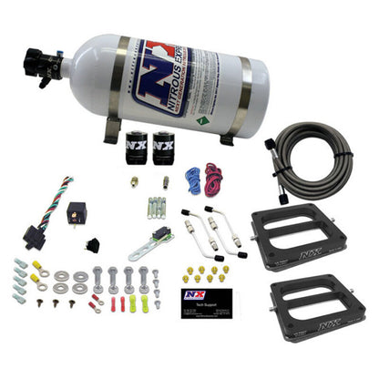 Nitrous Express Dual Dom/Alc Nitrous Kit (100-500HP) w/Composite Bottle
