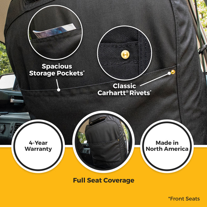 Covercraft 24-25 Jeep Wrangler Fr Buckets El Carhartt Super Dux SeatSaver Custom Front Row Seat Cvr