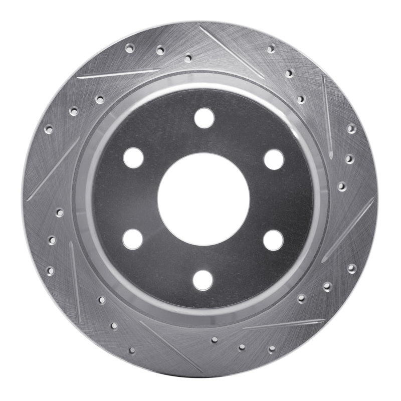 R1 Concepts R1 99-07 Chevrolet ASTRO Rear Right Drilled & Slotted Silver Brake Rotor