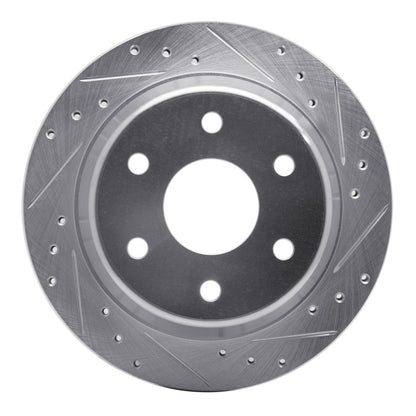 R1 Concepts R1 99-07 Chevrolet ASTRO Rear Right Drilled & Slotted Silver Brake Rotor