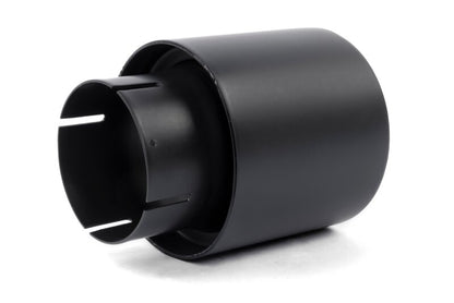 Dinan Double-Walled 4in Clamp-On Exhaust Tip - Black - 4in Outlet / 2.75in Inlet