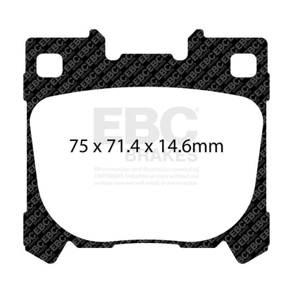 EBC Racing 2020+ Toyota GR Yaris Rear RP-1 Race Brake Pads