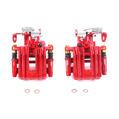 PowerStop Power Stop 98-04 Audi A6 Quattro Rear Red Calipers w/Brackets - Pair