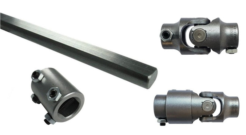 Ridetech 78-81 GM F-Body Front Steering Column U-Joint Kit - 1in DD to 3/4in-36 Spline