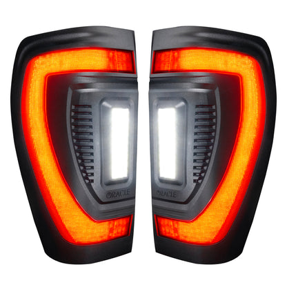 ORACLE Lighting Oracle 19-23 GMC Sierra Black Series Flush Style LED Tail Lights - Factory Halogen